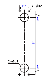 Rc3/8 タイプ・Rc1/2 タイプ パネルカット図